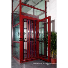 Vitrines de luxe / ascenseur panoramique en verre intérieur, ascenseur de villa, ascenseur pour la maison, prix bon marché du fabricant chinois